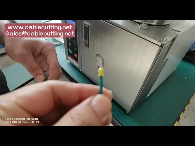 Halvautomatisk afisolerings- og krympemaskine til præisolerede terminaler og rørkabelsko
