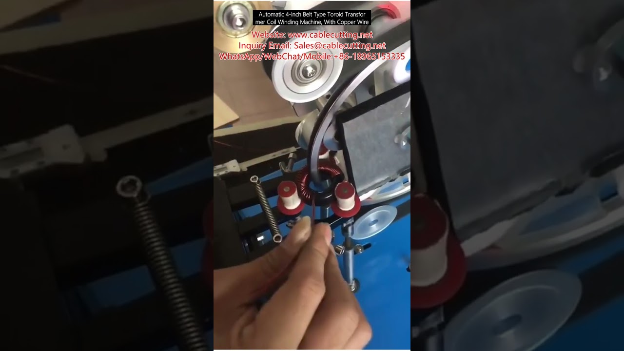 Effektiv automatisk toroid spoleviklemaskine (4 tommer, bælte-type) til transformator med kobbertråd