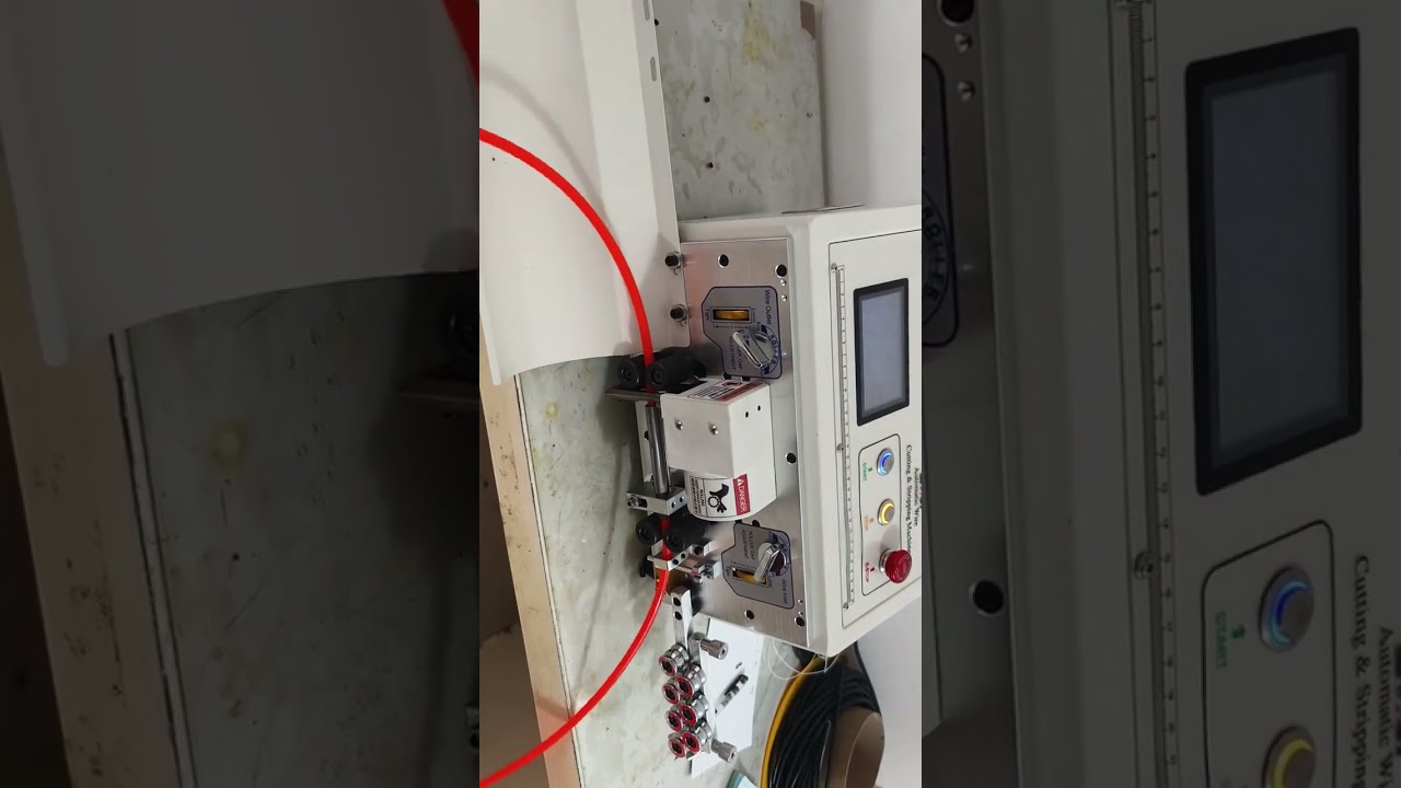 Multifunktionel automatisk afisoleringsmaskine – skærer også luftslanger #kabelstripping