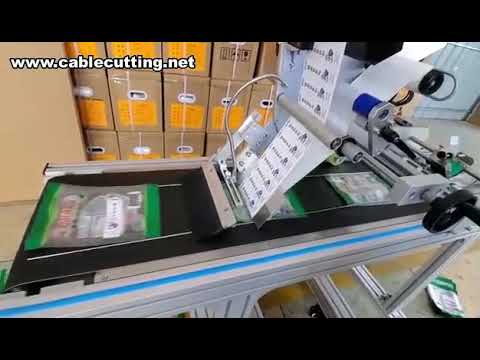 Automatisk rundflaske-etiketteringsmaskine med printer, krympehylse-etiketteringsmaskine, plastikkop L