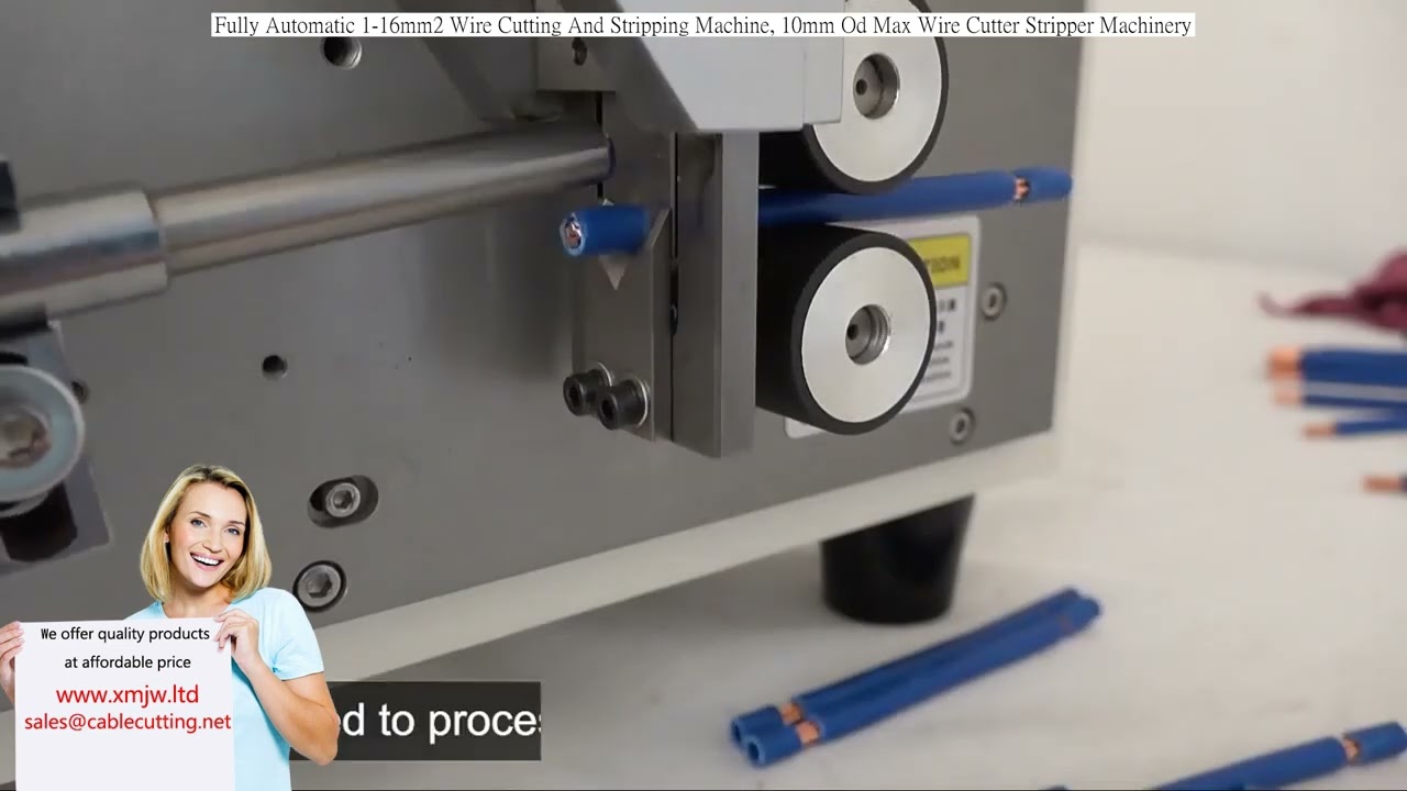 Fuldautomatisk trådskærings- og afisoleringsmaskine 1-16mm², 10mm OD maks. trådskærer