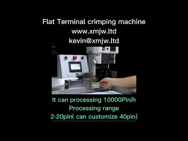 Fladterminalpresse: Automatisk krimpmaskine til effektiv produktion