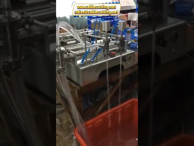 Præcis manuel væskepåfyldningsmaskine til 100-1000 ml flasker - Vand, juice, kemikalier