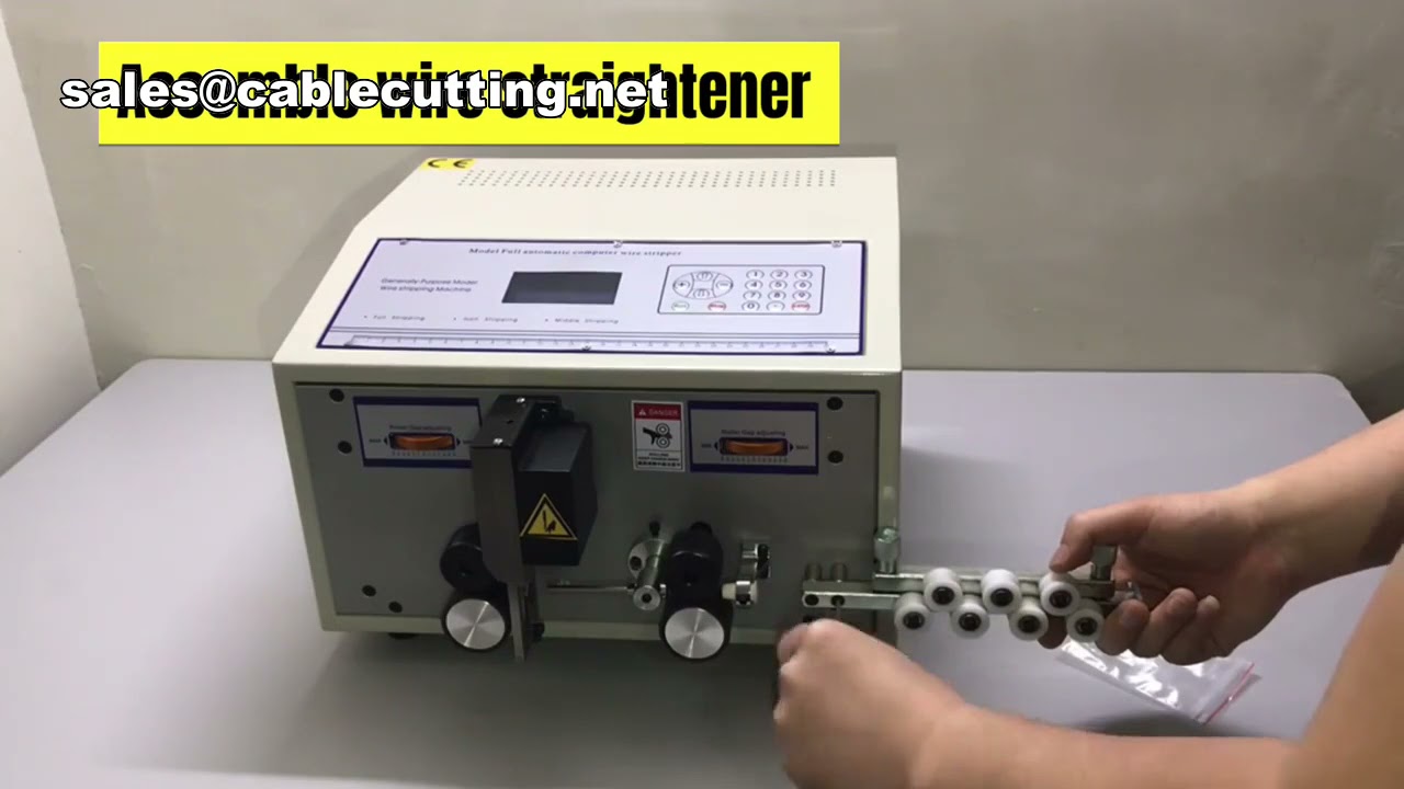 Præcis maskine til skæring og afisolering af runde, slanke elkabler | Automatisk wire stripper