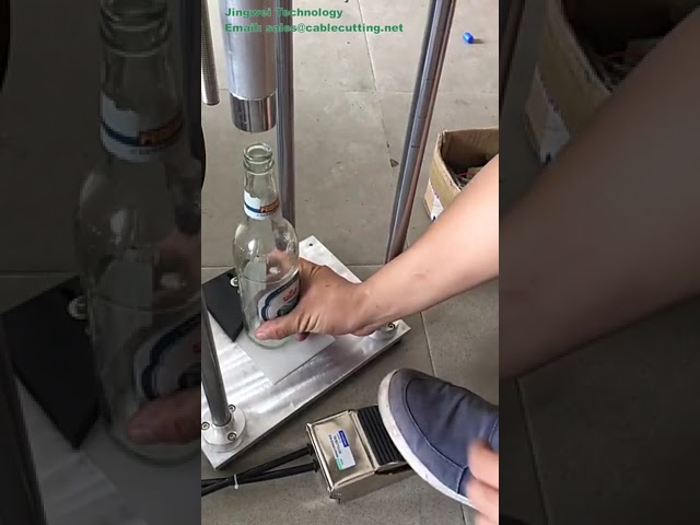 Halvautomatisk pneumatisk ølflaske kapselmaskine - Pålitelig og effektiv kapsler