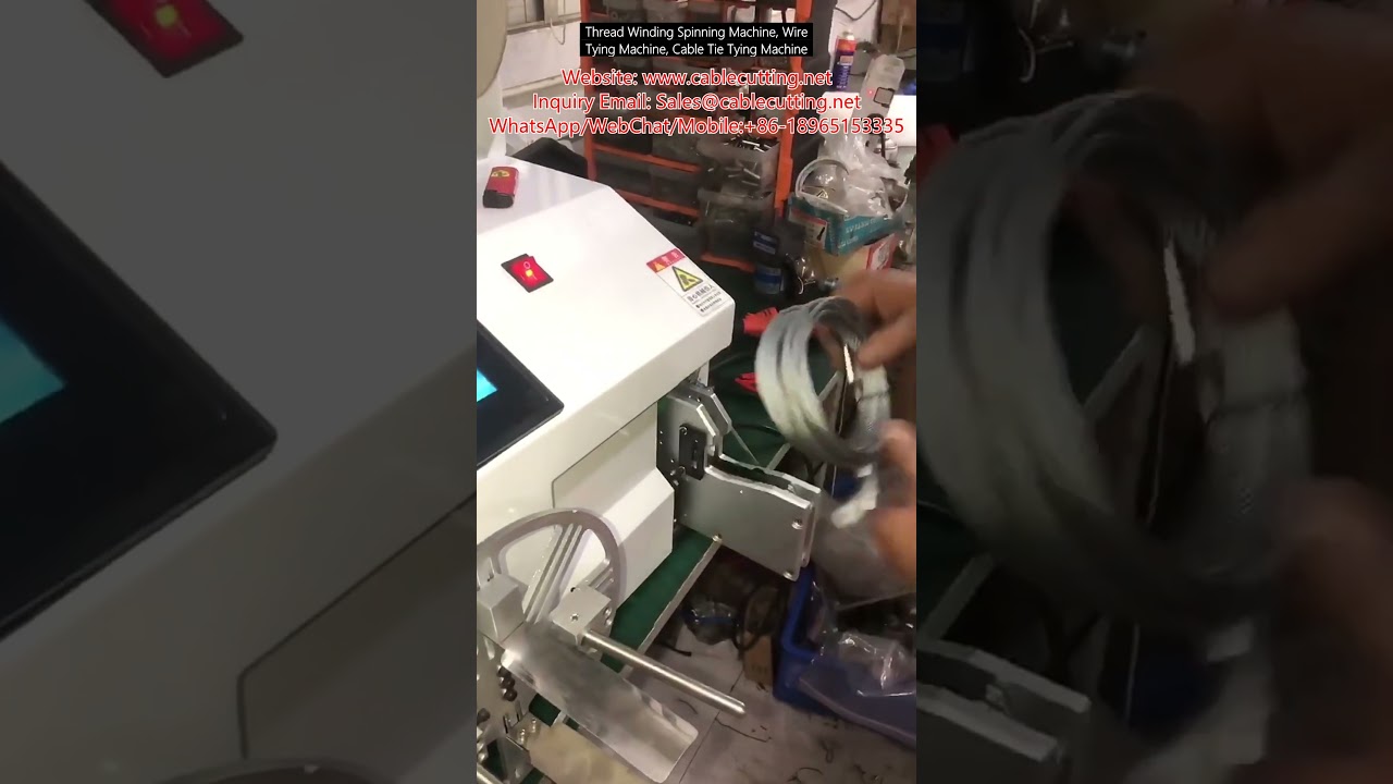 Automatisk trådviklings- & kabelforbindelsesmaskine – Industriel emballageautomation