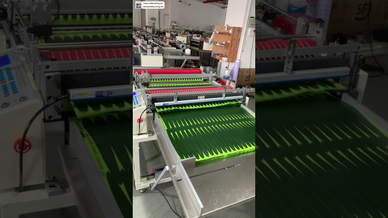 Plastic Flower Full Auto Color Tracking Slicing Sheet Cutter Tools Operational Manufacturing - Shorts
