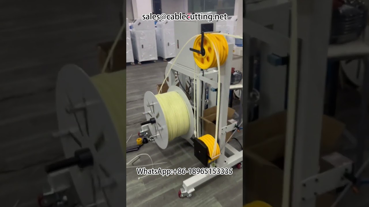 Stor rørviklingsmaskine til I-bobbin vikling – perfekt til slanger, luftslanger og trådbehandling