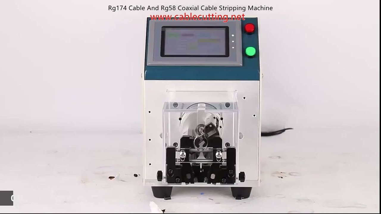 Automatisk RG174 & RG58 Koaksialkabel Afisoleringsmaskine – Præcis & Effektiv