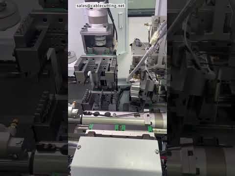 Dobbelt-hoved fortinningsmaskine til runde kabelkapper – skift til enkelt hoved #factory #machine