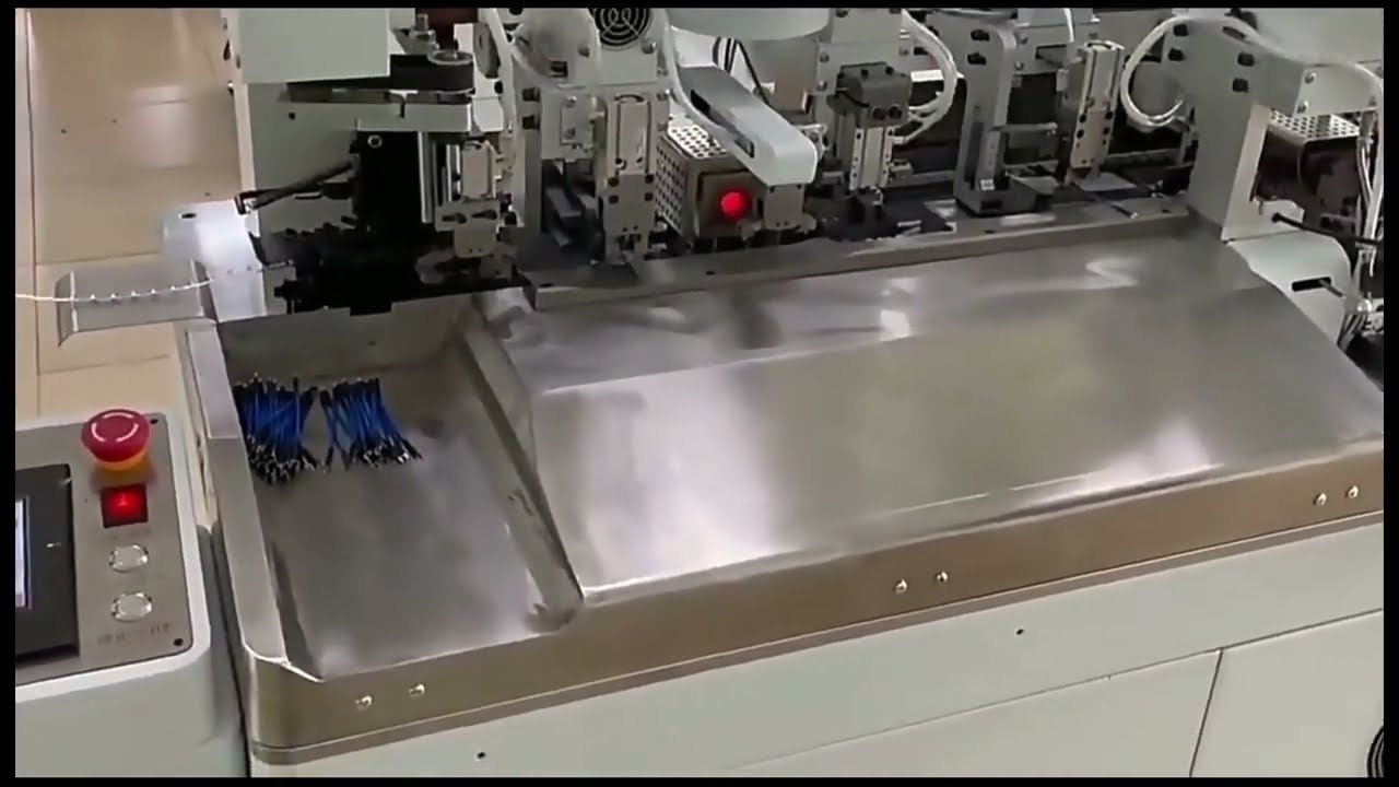 Fuldautomatisk dobbelthovedet tør-varmekrympeslange terminalmaskine med automatisk detektion