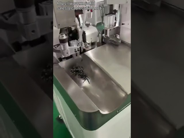 Automatisk kabeltrådskæring, afisolering, snoning og terminalkrimpemaskine