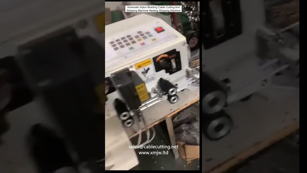 Automatisk Nylonflettet Kabel Skære- og Afisoleringsmaskine med Varmefunktion
