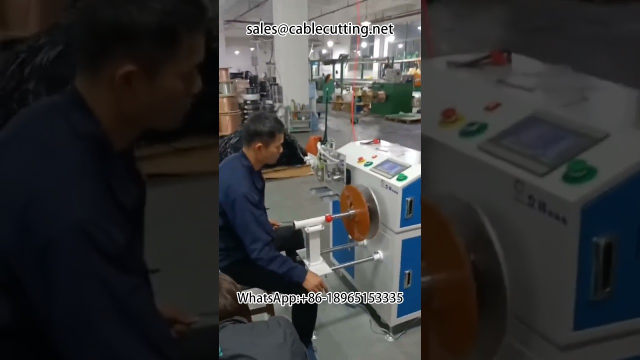 Automatisk maskine til meteroptælling, sortering, skæring og genvikling | Kabeloptælling & trådbehandling