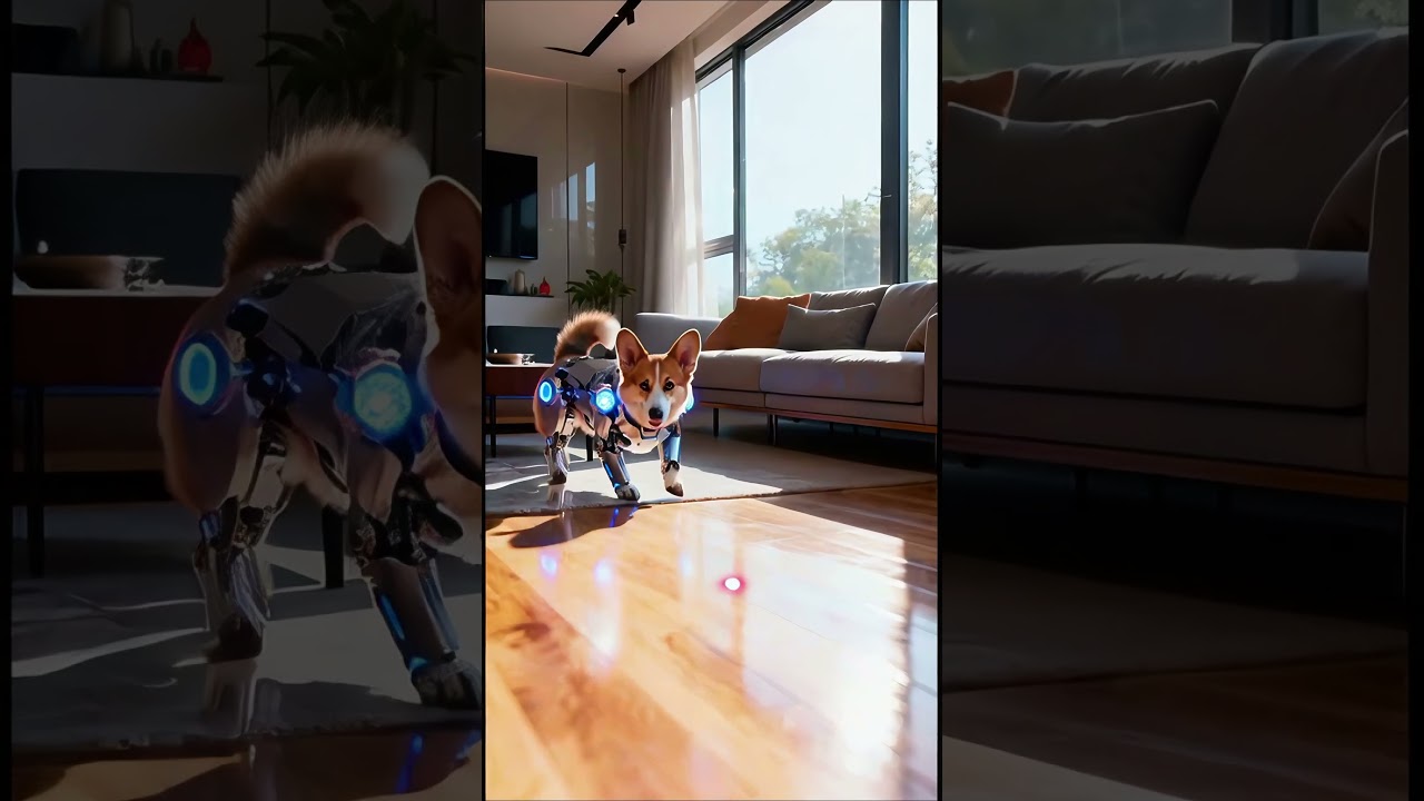 Mød Cyber-Corgi'en – Fremtidens bedste dreng #Corgi #Cyborg #RobotHund #SciFi #SødeDyr