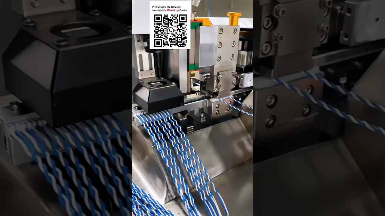 Fuldautomatisk IDC-gennembrydnings- og crimpmaskine til ledningsnetautomation