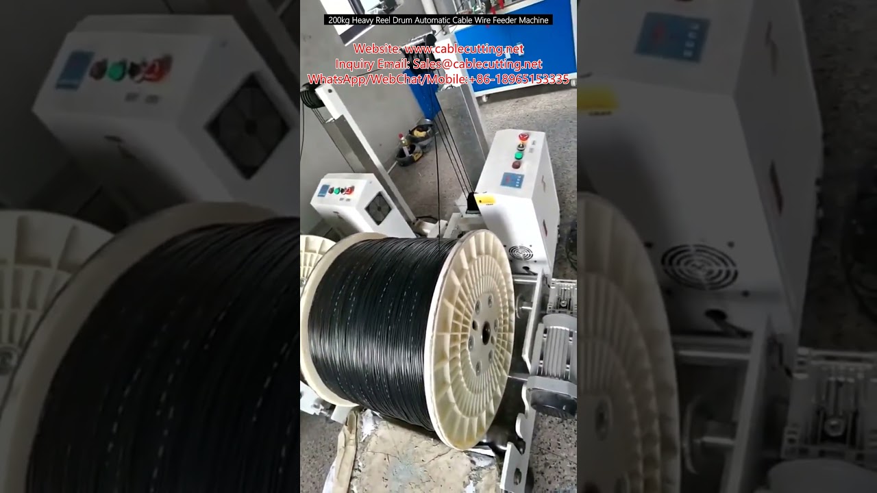 Automatisk Kabeltrådsfødermaskine med 200 kg Tung Tromle til Industriel Brug
