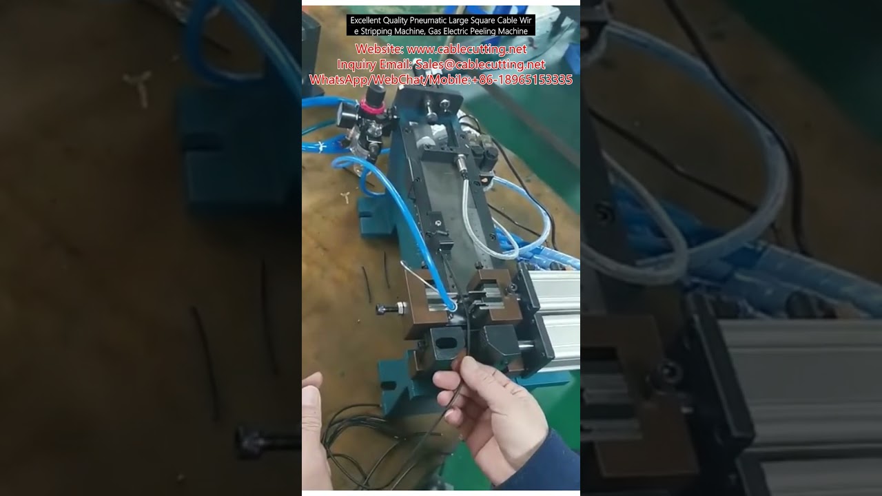 Høj kvalitet pneumatisk afisoleringsmaskine til store firkantede kabler – gas/elektrisk peelingmaskine