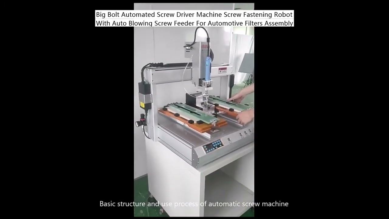 Big Bolt Automatisk Skruemaskine - Skruefastgørelsesrobot med Automatisk Blæsemadning til Samling