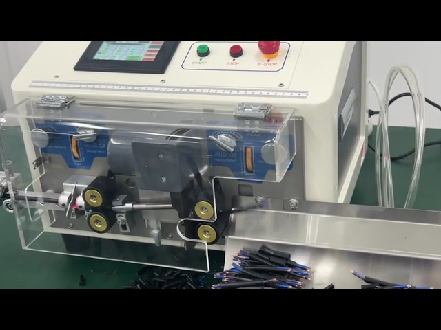 Fuldautomatisk Multifunktions Kabelklipning & Trådafisoleringsmaskine