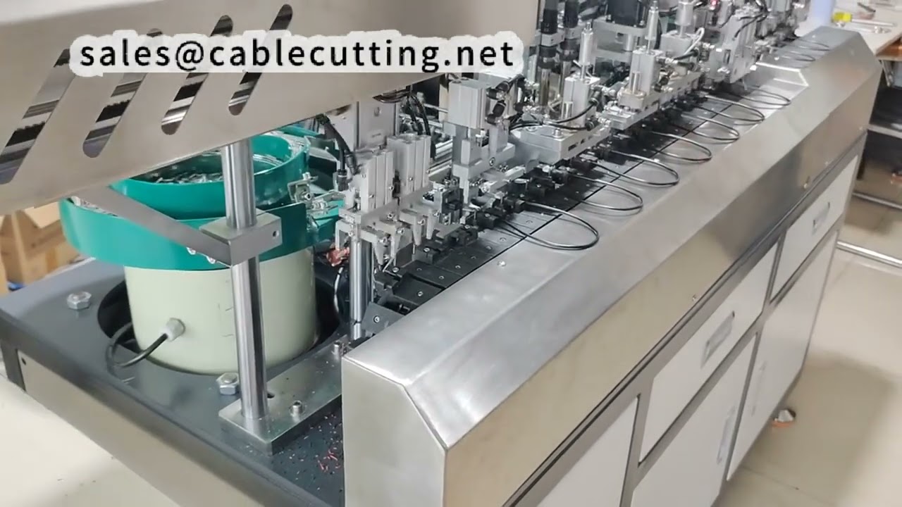 Fuldautomatisk 2-kernet datakabelloddemaskine – 1200-1300 stk/time, kompakt design