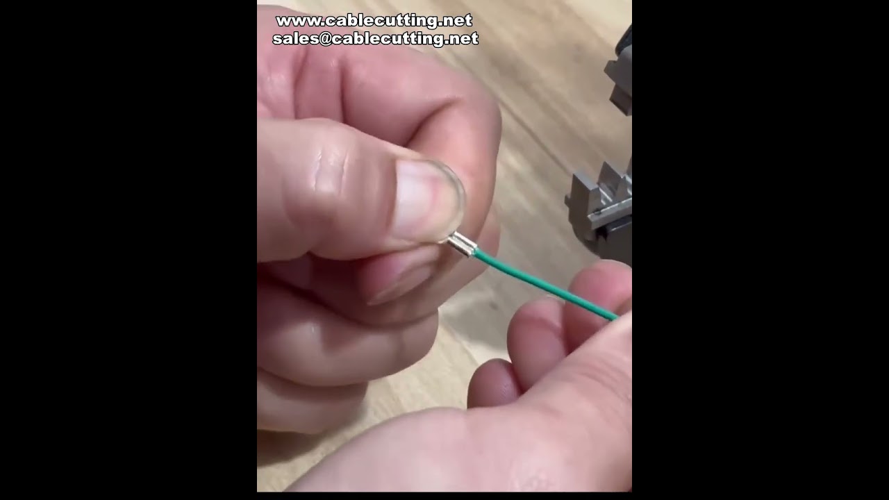 Pneumatisk AM-10 Krympemaskine – Demonstration af Sømterminal Krympning