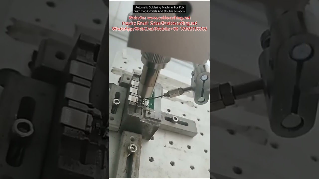 Automatisk lodde maskine til PCB med dobbelt orbital og positionssystem