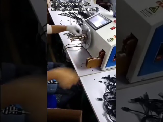 Automatisk Kobbertråd Twist Tie Bundling Maskine til Mobiltelefon Strømkabel Spolevikling