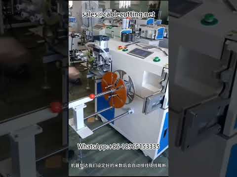 Tråd- og kabelmaskine til metertælling, skæring, vikling og binding | Automatisk ledningsbehandling