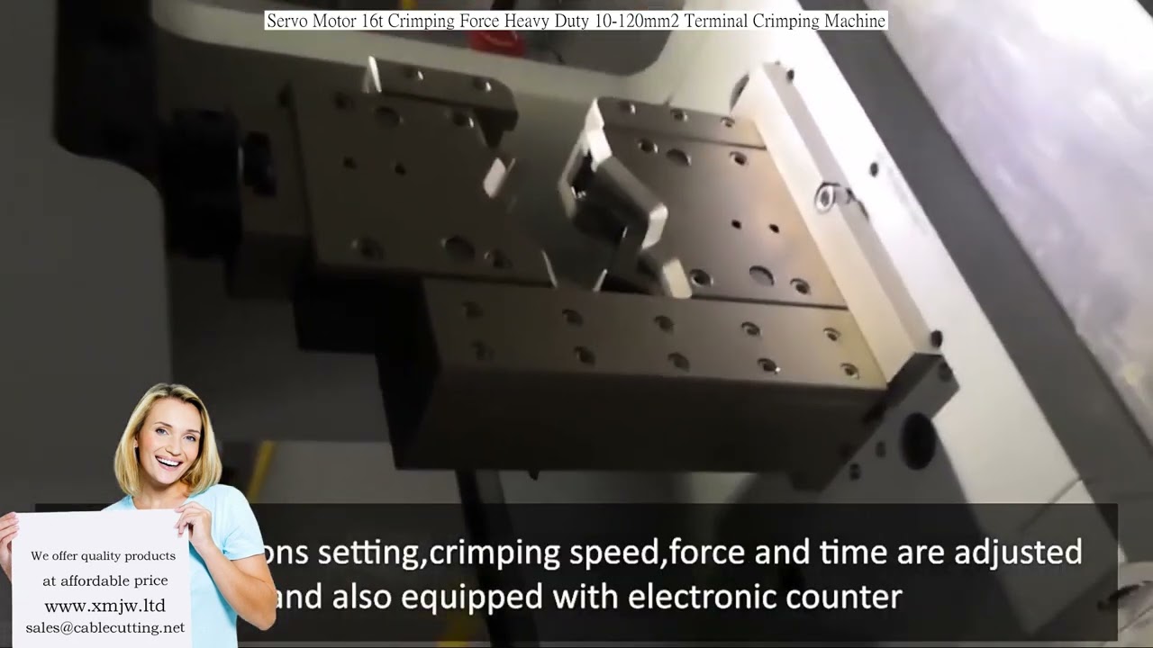 16 tons Servo Terminalkrymper | Kraftfuld Krympemaskine 10-120mm²