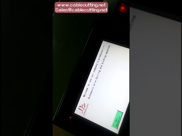 Semi-automatisk kabelviklings- og bindemaskine med touch screen – 220V/110V