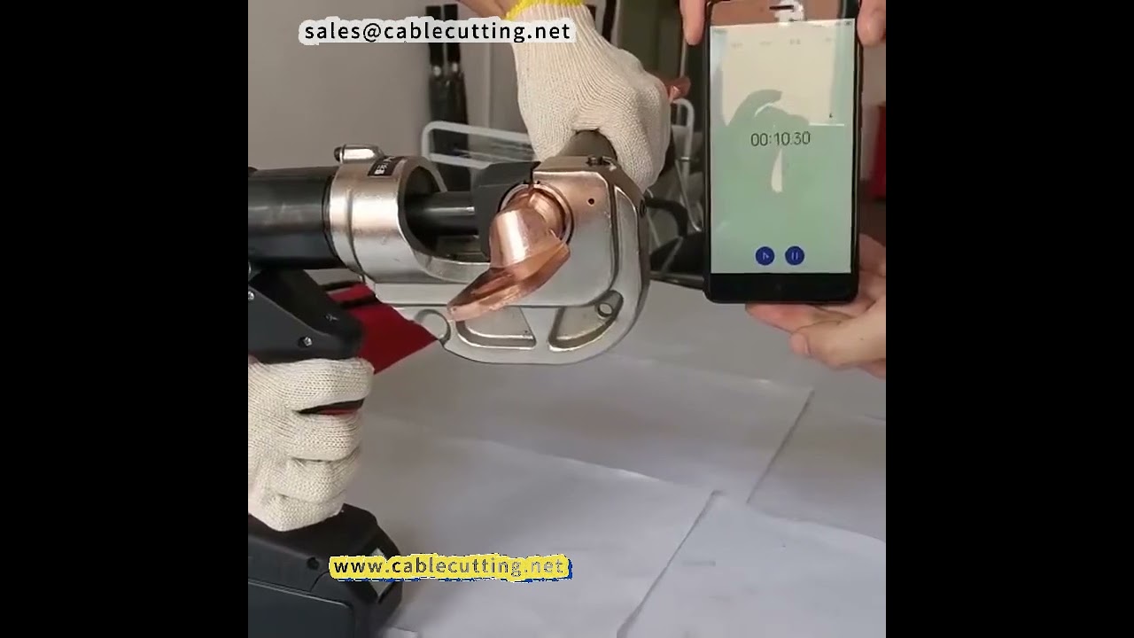 Genopladelig elektrisk hydraulisk crimptang – H-type wire clamp og rillecrimping