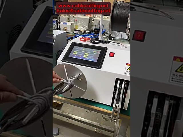 Automatisk digital trådviklingsmaskine 3-28 mm med touchskærm til kabelbinding