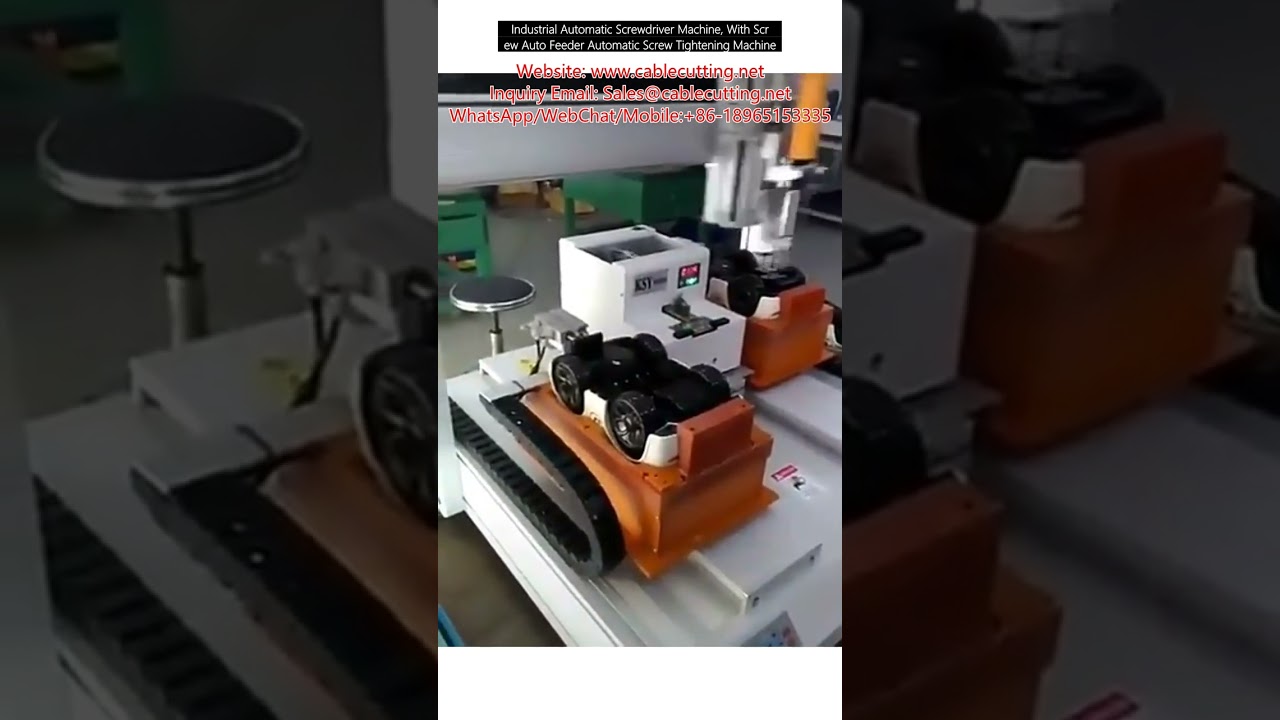 Industriel automatisk skruemaskine med skrueautoføder - præcis skruetilspænding
