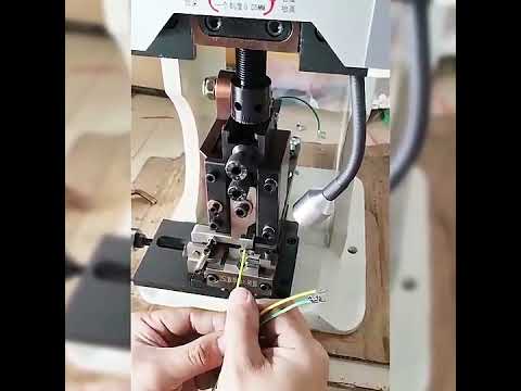 Automatisk kabelkrimpmaskine 1,5-2 ton – præcis terminalpresse med matrice