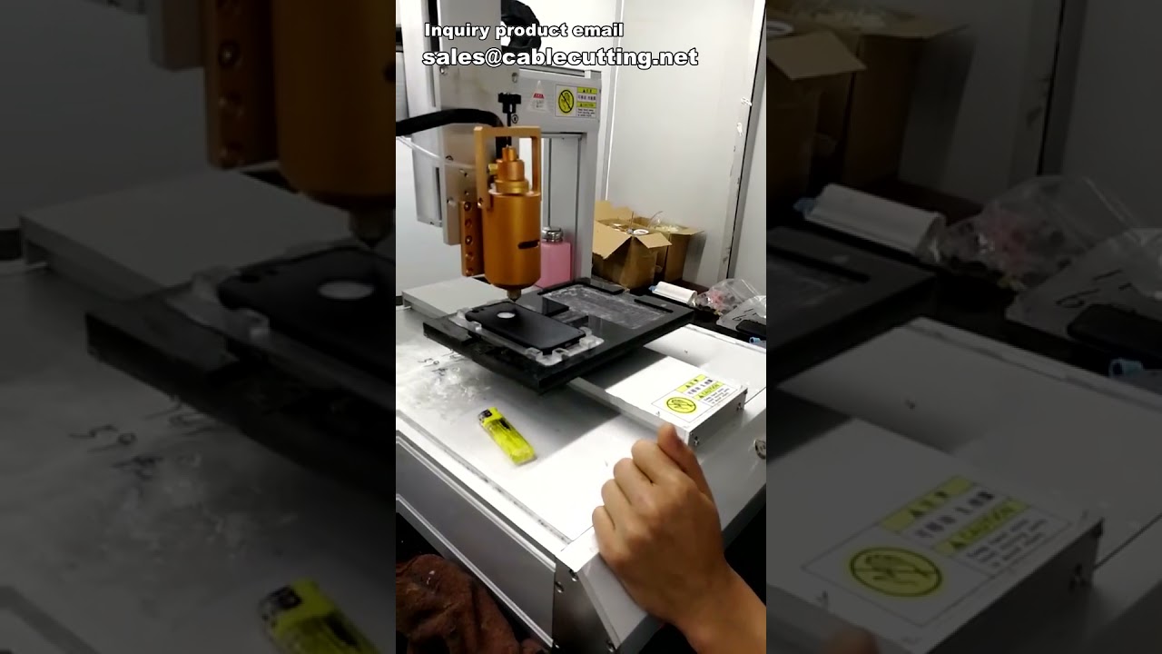 Mini 3-akset limdispenser til enkeltkomponenter, 300ml silikonlim påføringsmaskine, automatisk