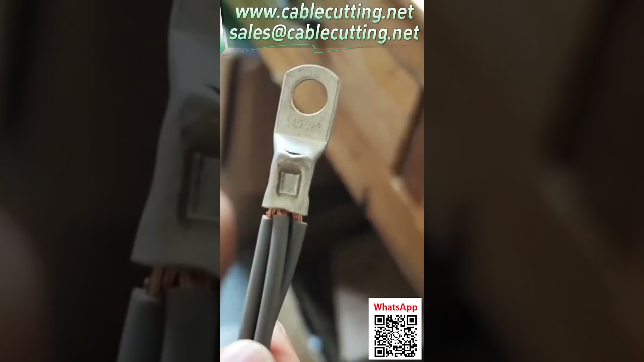 Demovideo: Pneumatisk crimpemaskine til 0,25-25 mm² terminaler – presning af 25 mm²