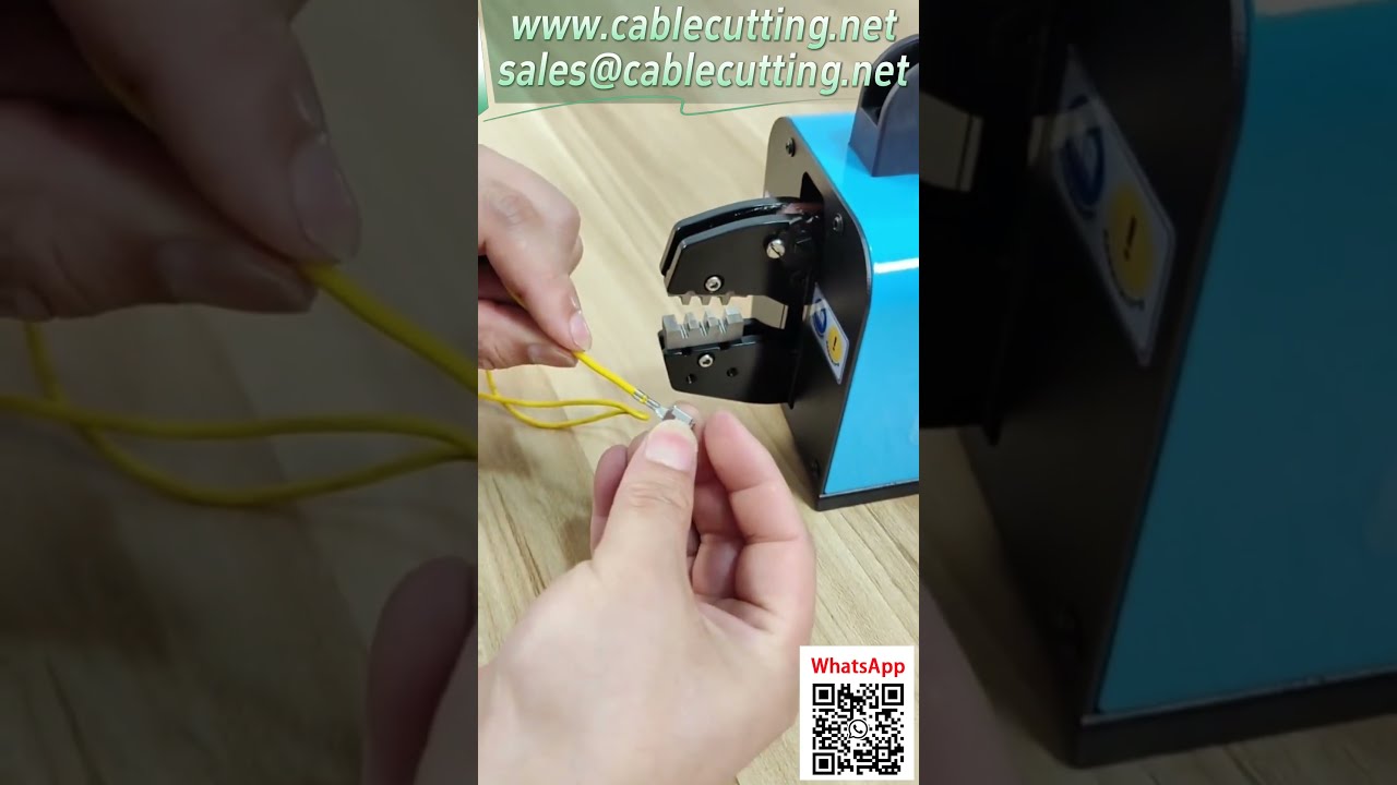16M pneumatisk crimpetang: Demonstration af crimpning af ikke-standard terminaler