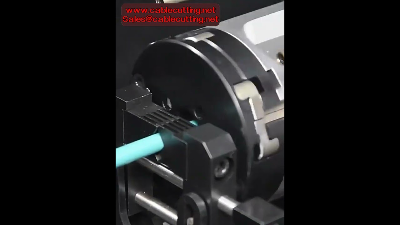 Automatisk roterende kabelafisoleringsmaskine til RG59 koaksialkabel (3-15 mm)