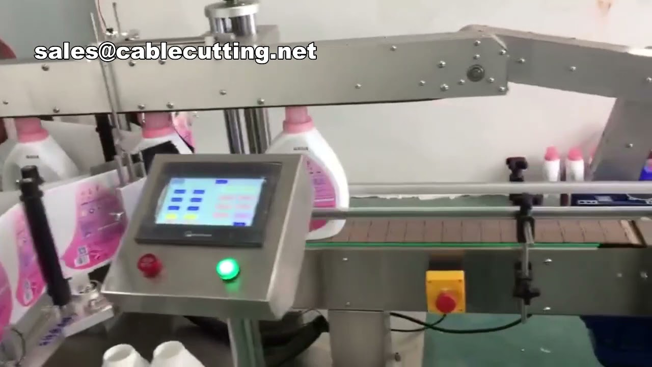 Manuel kvadratflaske-etiketmaskine i fuld aluminium - se aluminiumsdåse-etiketmaskiner