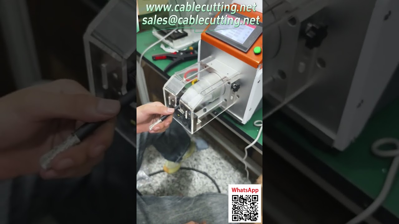 Halvautomatisk roterende afisoleringsmaskine | Step motor & touchskærm | Ingen kerneskade #ledningsbearbejdning