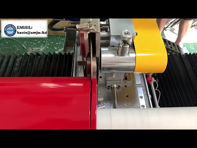 Præcisionsskæring af kraftpapir- og non-woven ruller | Automatisk rulleskæremaskine
