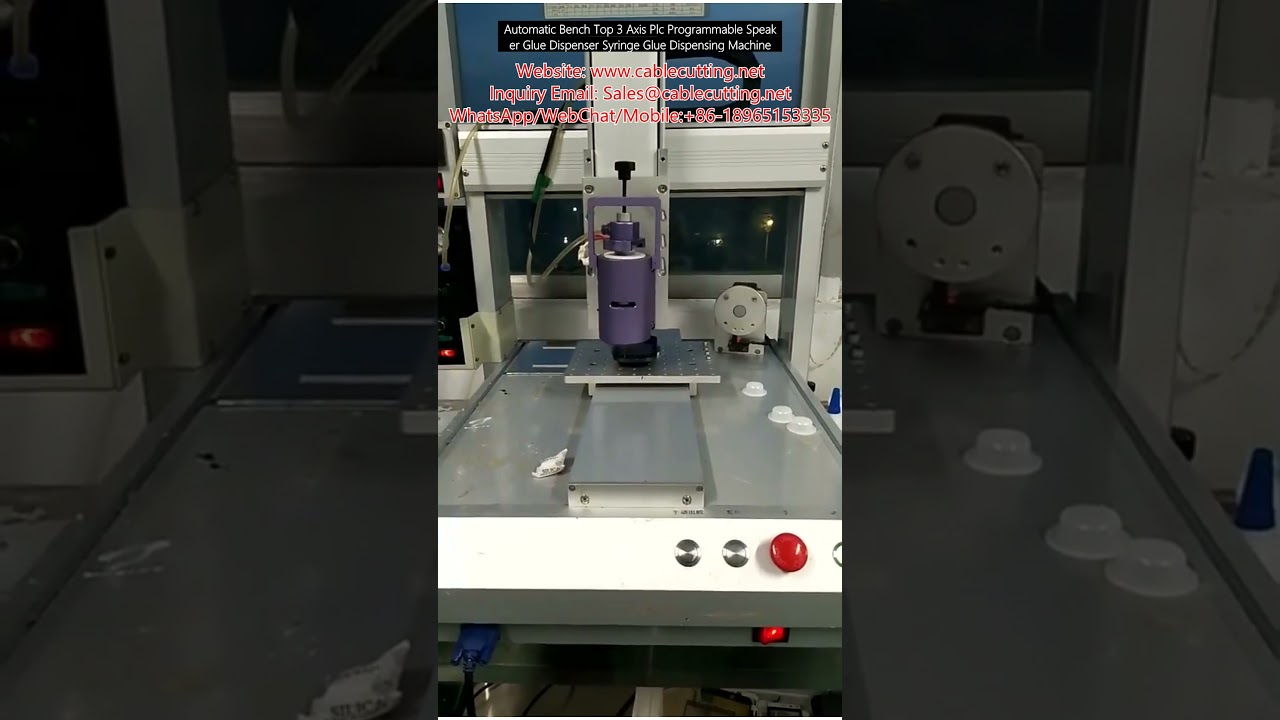 Automatisk bordplade 3-akset PLC-programmerbar højttalerlimdispenser