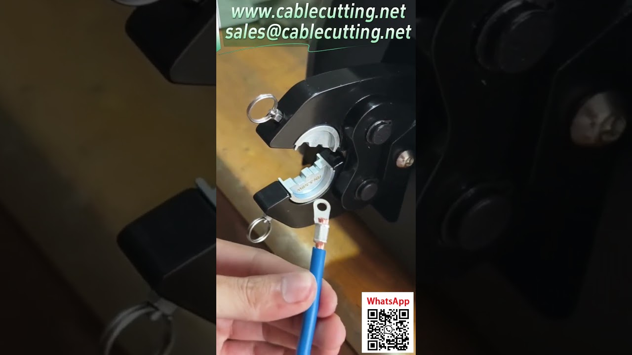 Pneumatisk terminalpresse til store kabler – op til 120 mm² #automatisering #fabriksvideo #værktøj