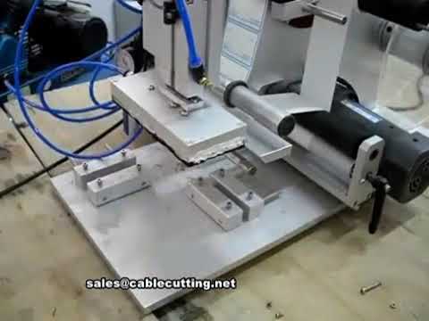 Semiautomatisk flad kartonetiketmaskine