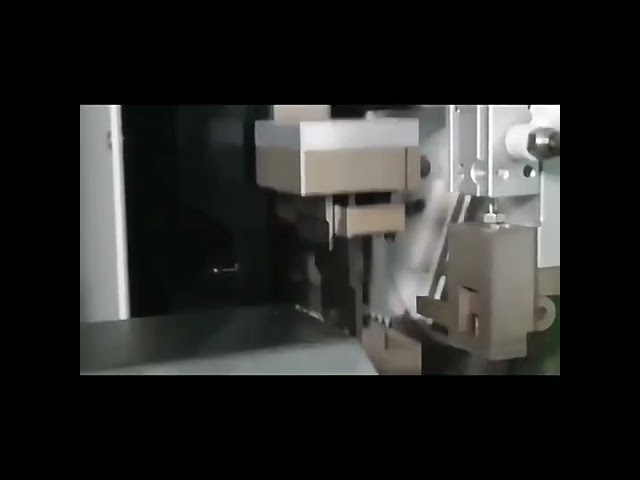 Fuldautomatisk ledningsnetmaskine – Enkelt-hoved skæring, afisolering, crimpning og fortinning #maskine