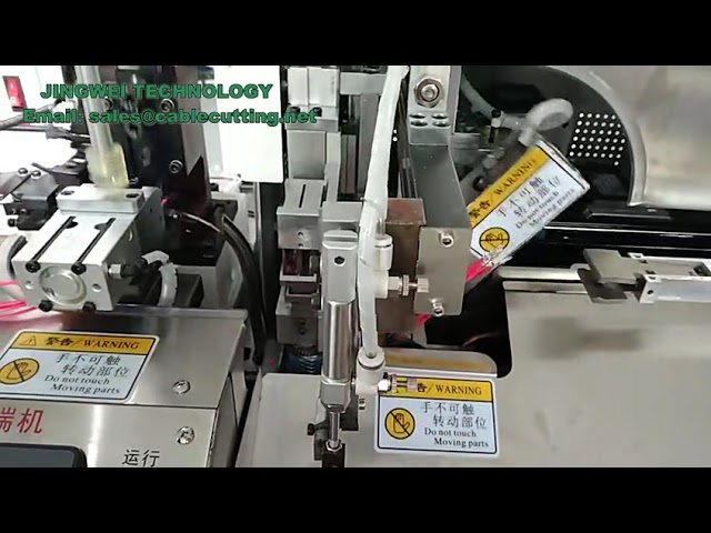 Fuldautomatisk dobbeltendetrådfortinningsmaskine med dypping og krympning
