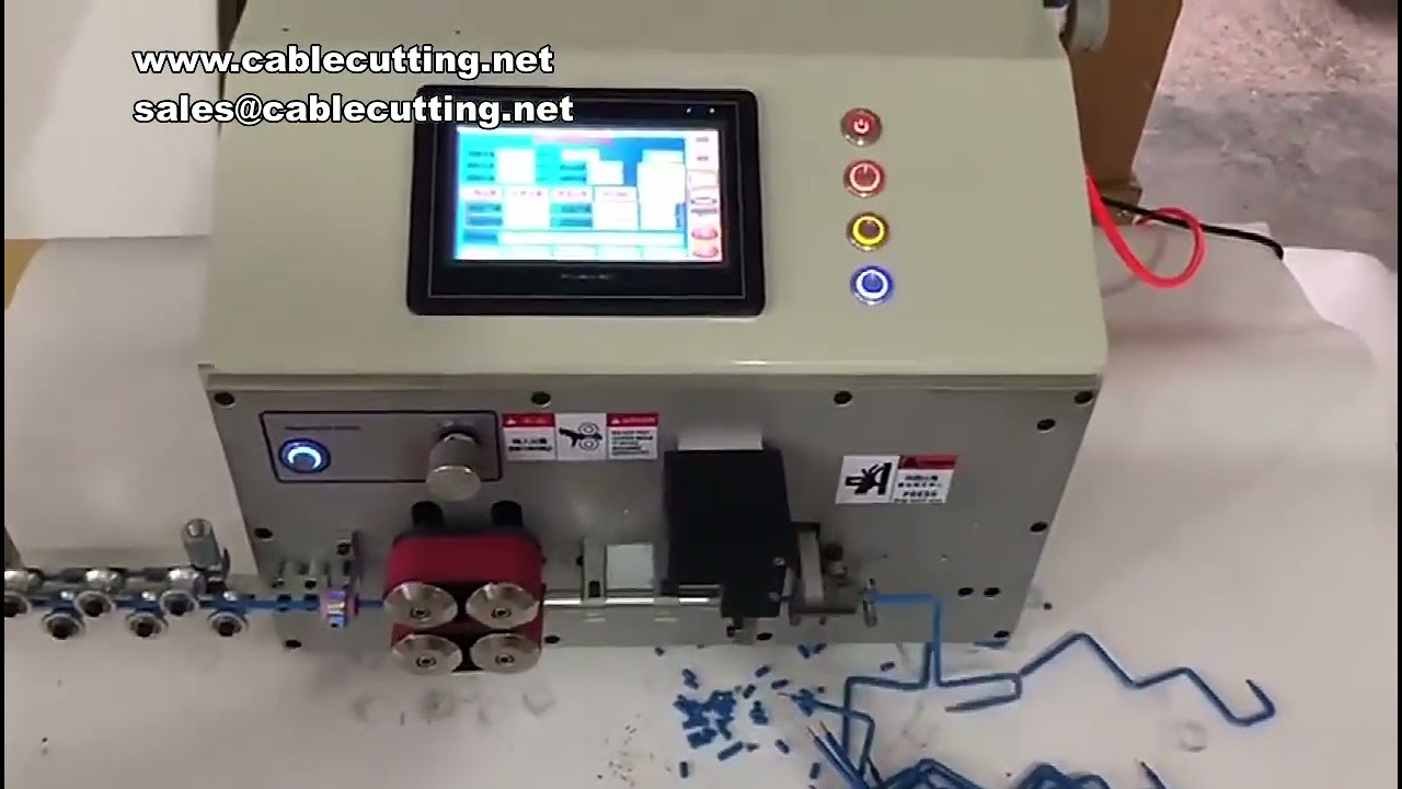 Computerstyret automatisk ledningsafisolerings- og bøjningsmaskine - 6mm², 16mm², 25mm² præcis PVC-kabelbøjning