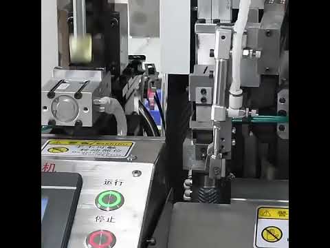 Fuldautomatisk Enkelthoved Crimpe- & Fortinningsmaskine til Vandtætte Stik #maskine