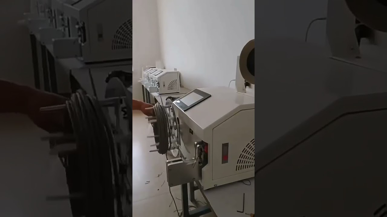 Semi-automatisk trådsno- og bindemaskine til kabelspoler – 220V #fabrik #maskine